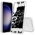 thumbnail image 1 of TalkingCase Slim Fit Phone Case Compatible for Samsung Galaxy S25(Not S25+ Plus/Ultra), Musical Notes Piano Print, Lightweight,Flexible, USA Print, 1 of 6