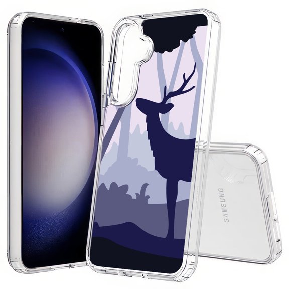TalkingCase Slim Fit Phone Case Compatible for Samsung Galaxy S25(Not S25+ Plus/Ultra), Nature Line Art 3 Print, Lightweight,Flexible, USA Print