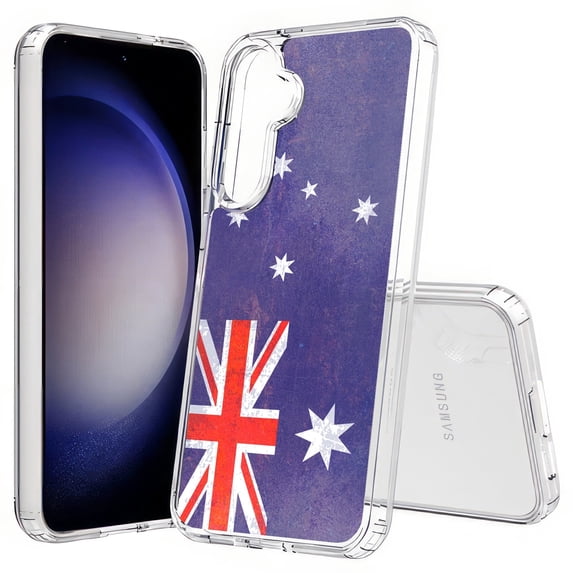 TalkingCase Slim Fit Phone Case Compatible for Samsung Galaxy S25(Not S25+ Plus/Ultra), Old Flag Australia Print, Lightweight,Flexible, USA Print