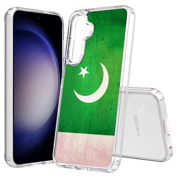 TalkingCase Slim Fit Phone Case Compatible for Samsung Galaxy S25(Not S25+ Plus/Ultra), Old Flag Pakistan Print, Lightweight,Flexible, USA Print