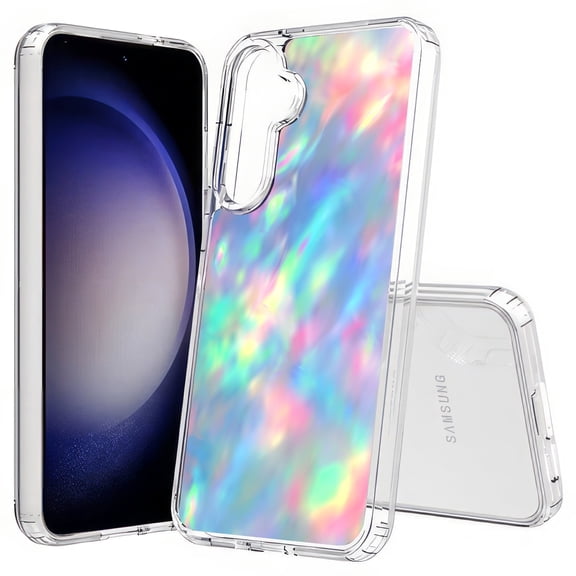 TalkingCase Slim Fit Phone Case Compatible for Samsung Galaxy S25(Not S25+ Plus/Ultra), Opal Marble 1 Print, Lightweight,Flexible, USA Print