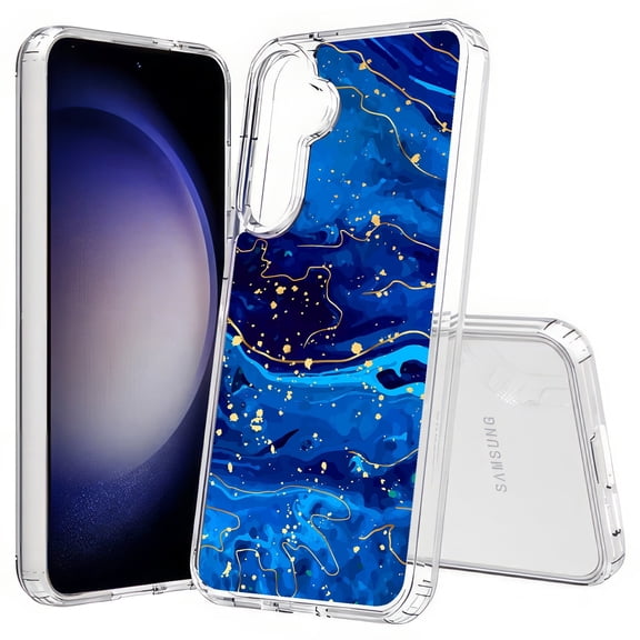 TalkingCase Slim Fit Phone Case Compatible for Samsung Galaxy S25(Not S25+ Plus/Ultra), Opal Marble 2 Print, Lightweight,Flexible, USA Print