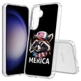 thumbnail image 1 of TalkingCase Slim Fit Phone Case Compatible for Samsung Galaxy S25(Not S25+ Plus/Ultra), Patriotic Raccoon Print, Lightweight,Flexible, USA Print, 1 of 6