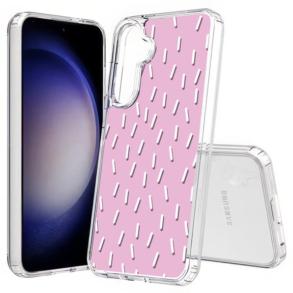 TalkingCase Slim Fit Phone Case Compatible for Samsung Galaxy S25(Not S25+ Plus/Ultra), Pink Confetti Print, Lightweight,Flexible, USA Print