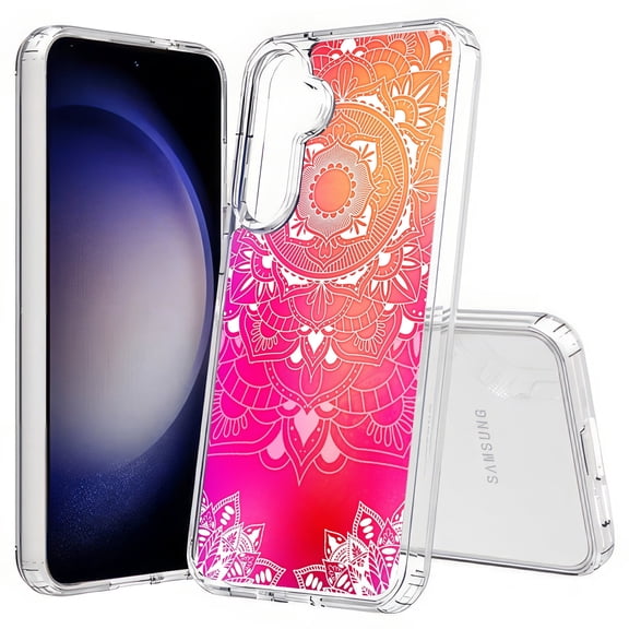 TalkingCase Slim Fit Phone Case Compatible for Samsung Galaxy S25(Not S25+ Plus/Ultra), Pink Mandala Print, Lightweight,Flexible, USA Print