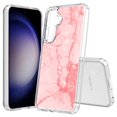 thumbnail image 1 of TalkingCase Slim Fit Phone Case Compatible for Samsung Galaxy S25(Not S25+ Plus/Ultra), Pink Red Marble Print, Lightweight,Flexible, USA Print, 1 of 6