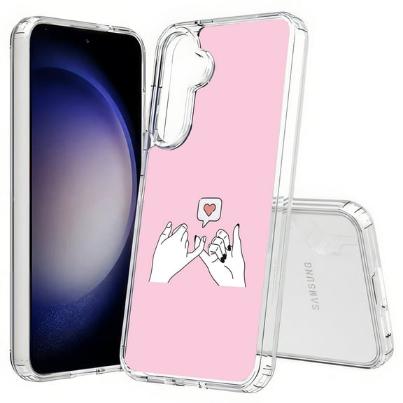 TalkingCase Slim Fit Phone Case Compatible for Samsung Galaxy S25(Not S25+ Plus/Ultra), Pinky Swear Love Print, Lightweight,Flexible, USA Print
