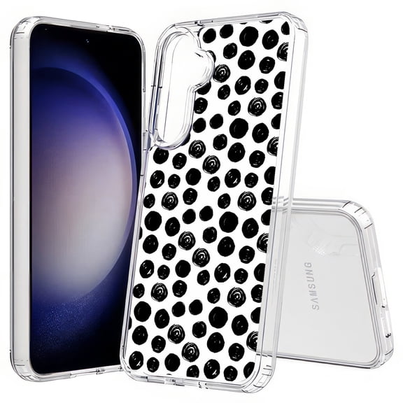 TalkingCase Slim Fit Phone Case Compatible for Samsung Galaxy S25(Not S25+ Plus/Ultra), Polka Dot 8 Print, Lightweight,Flexible, USA Print