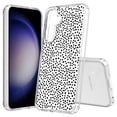 thumbnail image 1 of TalkingCase Slim Fit Phone Case Compatible for Samsung Galaxy S25(Not S25+ Plus/Ultra), Polka Dot Black WHT Print, Lightweight,Flexible, USA Print, 1 of 6