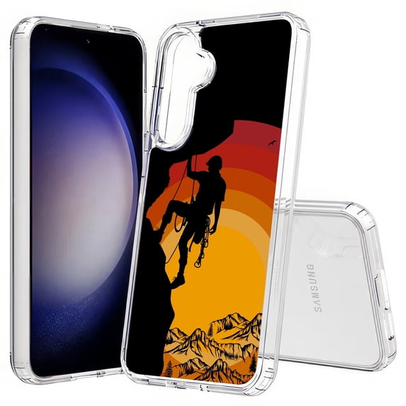 TalkingCase Slim Fit Phone Case Compatible for Samsung Galaxy S25(Not S25+ Plus/Ultra), Rock Climber 1 Print, Lightweight,Flexible, USA Print