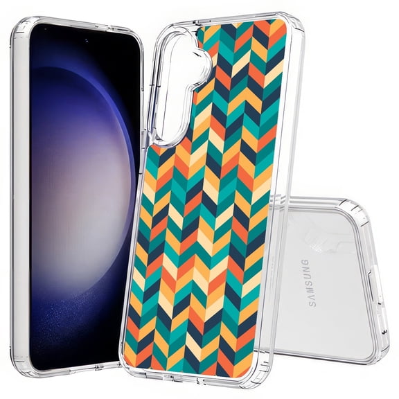 TalkingCase Slim Fit Phone Case Compatible for Samsung Galaxy S25(Not S25+ Plus/Ultra), Stylish Geometric Print, Lightweight,Flexible, USA Print