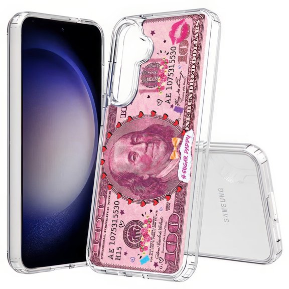 TalkingCase Slim Fit Phone Case Compatible for Samsung Galaxy S25(Not S25+ Plus/Ultra), Sugar Daddy Bill Print, Lightweight,Flexible, USA Print