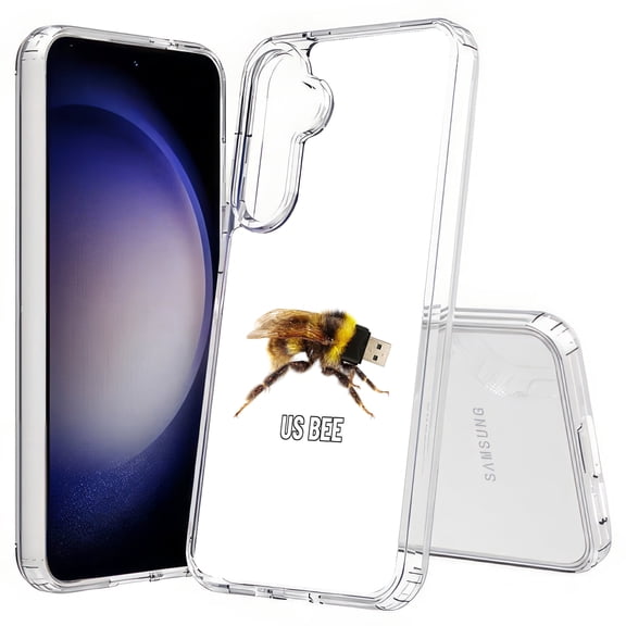 TalkingCase Slim Fit Phone Case Compatible for Samsung Galaxy S25(Not S25+ Plus/Ultra), US BEE Meme Print, Lightweight,Flexible, USA Print