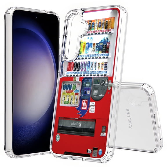 TalkingCase Slim Fit Phone Case Compatible for Samsung Galaxy S25(Not S25+ Plus/Ultra), Vending Machine Print, Lightweight,Flexible, USA Print