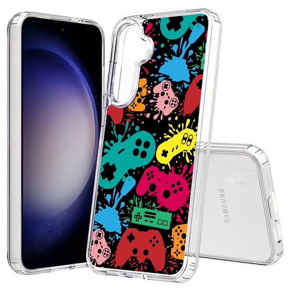 TalkingCase Slim Fit Phone Case Compatible for Samsung Galaxy S25(Not S25+ Plus/Ultra), Vintage Video Game 7 Print, Lightweight,Flexible, USA Print