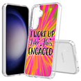 thumbnail image 1 of TalkingCase Slim Fit Phone Case Compatible for Samsung Galaxy S25(Not S25+ Plus/Ultra), Woke Up Engaged Print, Lightweight,Flexible, USA Print, 1 of 6
