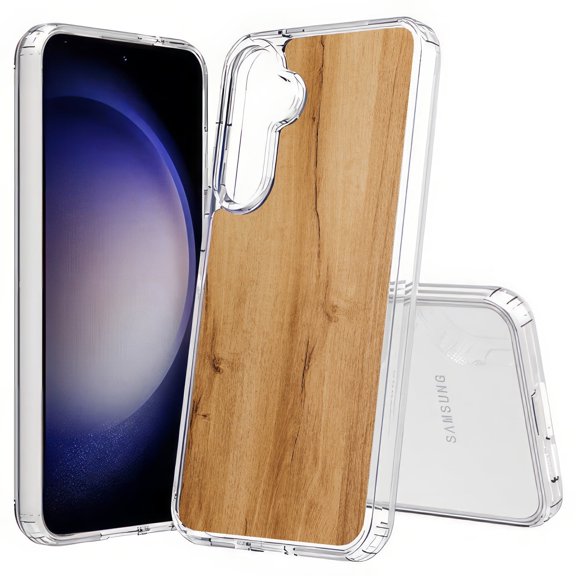 TalkingCase Slim Fit Phone Case Compatible for Samsung Galaxy S25(Not S25+ Plus/Ultra), Wood Grain 12 Print, Lightweight,Flexible, USA Print