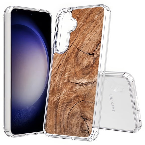 TalkingCase Slim Fit Phone Case Compatible for Samsung Galaxy S25(Not S25+ Plus/Ultra), Wood Grain 18 Print, Lightweight,Flexible, USA Print