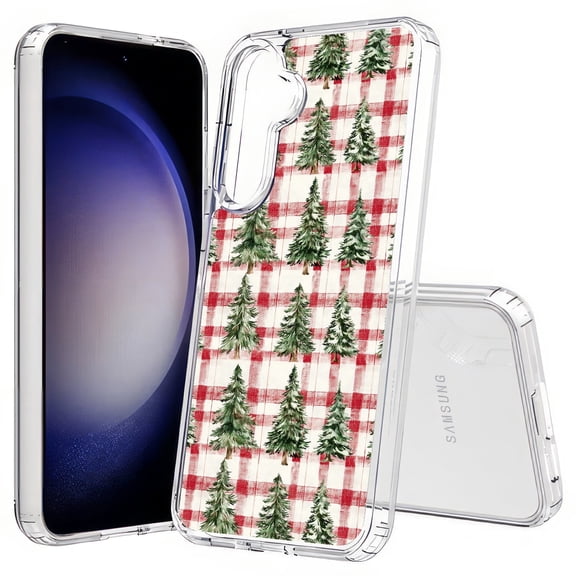 TalkingCase Slim Fit Phone Case Compatible for Samsung Galaxy S25(Not S25+ Plus/Ultra), Xmax Tree Snow Print, Lightweight,Flexible, USA Print