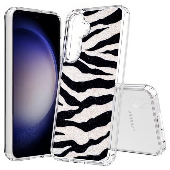 TalkingCase Slim Fit Phone Case Compatible for Samsung Galaxy S25(Not S25+ Plus/Ultra), Zebra Stripe 1 Print, Lightweight,Flexible, USA Print