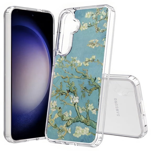 TalkingCase Slim Fit Phone Case Compatible for Samsung Galaxy S25+ Plus(Not S25/ S25 Ultra), Almond Blossoms Print, Lightweight,Flexible, USA Print