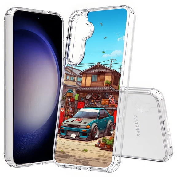 TalkingCase Slim Fit Phone Case Compatible for Samsung Galaxy S25+ Plus(Not S25/ S25 Ultra), Anime JDM Car 2 Print, Lightweight,Flexible, USA Print