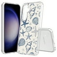 thumbnail image 1 of TalkingCase Slim Fit Phone Case Compatible for Samsung Galaxy S25+ Plus(Not S25/ S25 Ultra), Blue Sea Shells Print, Lightweight,Flexible, USA Print, 1 of 6