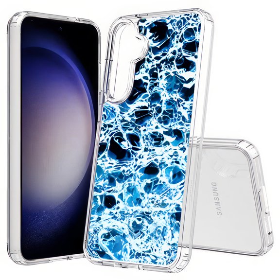 TalkingCase Slim Fit Phone Case Compatible for Samsung Galaxy S25+ Plus(Not S25/ S25 Ultra), Blue Water 2 Print, Lightweight,Flexible, USA Print