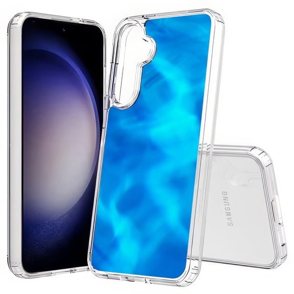 TalkingCase Slim Fit Phone Case Compatible for Samsung Galaxy S25+ Plus(Not S25/ S25 Ultra), Blue Water Ripple Print, Lightweight,Flexible, USA Print