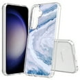 thumbnail image 1 of TalkingCase Slim Fit Phone Case Compatible for Samsung Galaxy S25+ Plus(Not S25/ S25 Ultra), Blue White Marble Print, Lightweight,Flexible, USA Print, 1 of 6