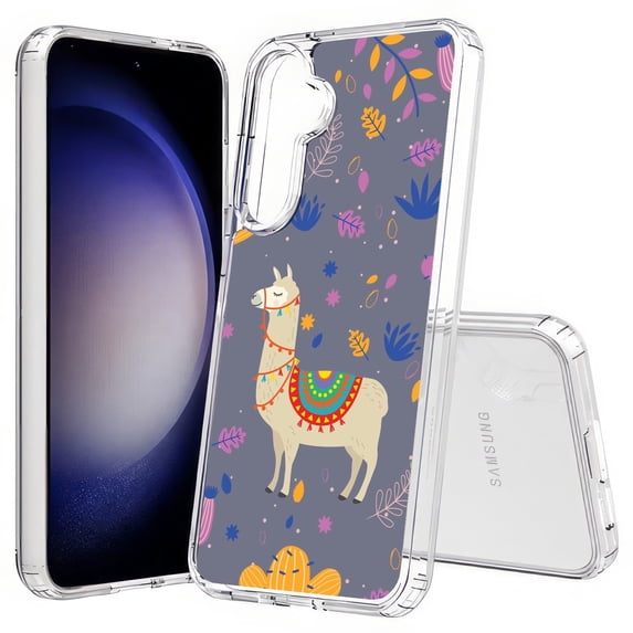 TalkingCase Slim Fit Phone Case Compatible for Samsung Galaxy S25+ Plus(Not S25/ S25 Ultra), Cacti Llama Print, Lightweight,Flexible, USA Print