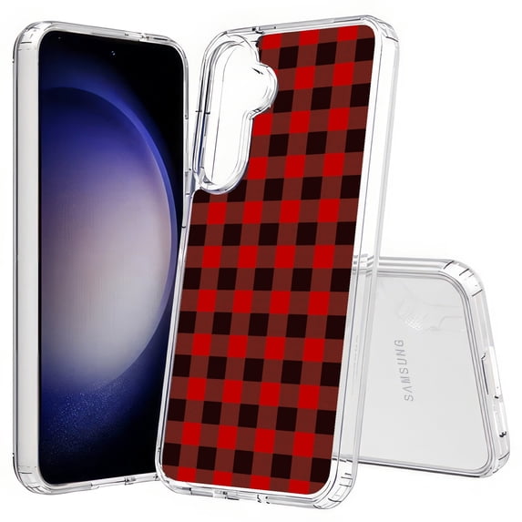 TalkingCase Slim Fit Phone Case Compatible for Samsung Galaxy S25+ Plus(Not S25/ S25 Ultra), Classic Plaid Print, Lightweight,Flexible, USA Print