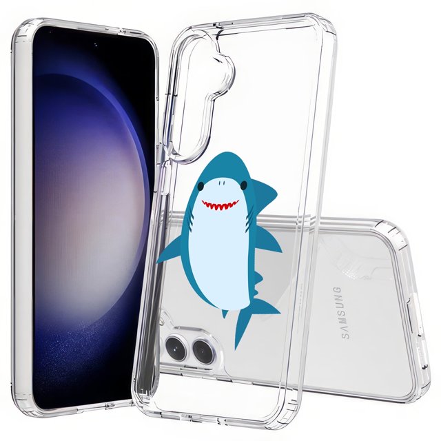 TalkingCase Slim Fit Phone Case Compatible for Samsung Galaxy S25+ Plus(Not S25/ S25 Ultra), Cute Baby Shark Print, Lightweight,Flexible, USA Print
