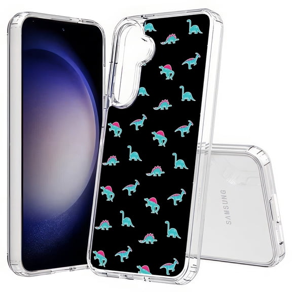 TalkingCase Slim Fit Phone Case Compatible for Samsung Galaxy S25+ Plus(Not S25/ S25 Ultra), Dinosaurs Shape Print, Lightweight,Flexible, USA Print