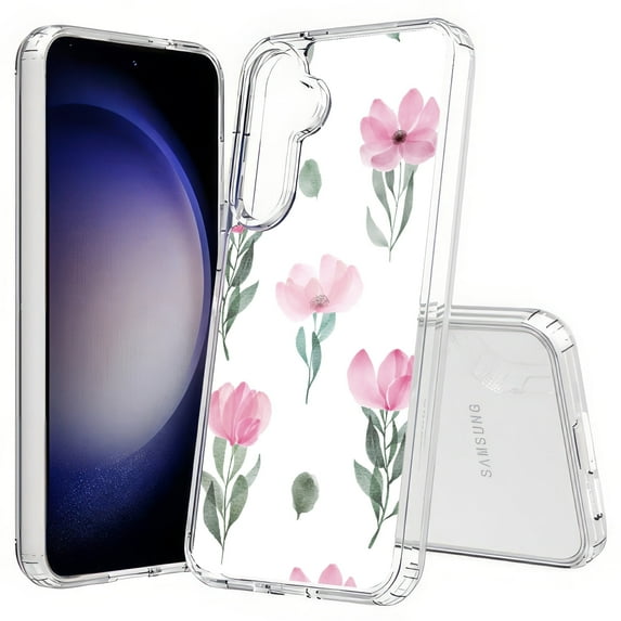 TalkingCase Slim Fit Phone Case Compatible for Samsung Galaxy S25+ Plus(Not S25/ S25 Ultra), Elegant flower Print, Lightweight,Flexible, USA Print