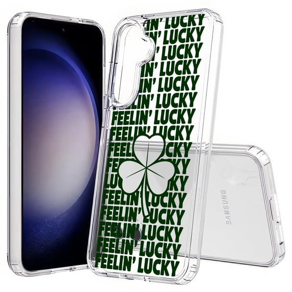 TalkingCase Slim Fit Phone Case Compatible for Samsung Galaxy S25+ Plus(Not S25/ S25 Ultra), Feeling Lucky 3 Print, Lightweight,Flexible, USA Print