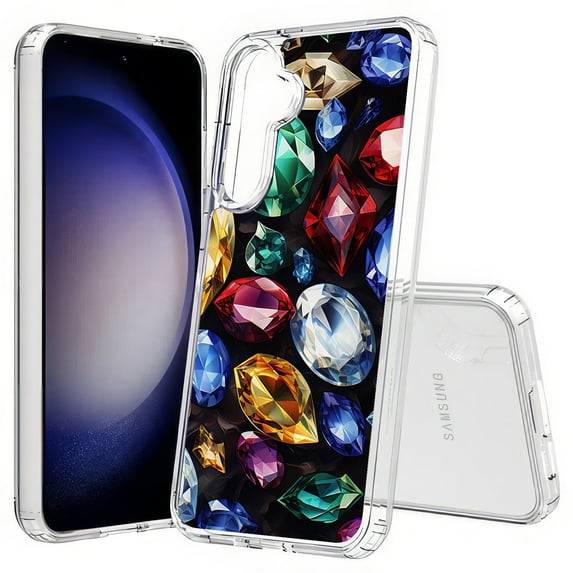TalkingCase Slim Fit Phone Case Compatible for Samsung Galaxy S25+ Plus(Not S25/ S25 Ultra), Gems Jewels 1 Print, Lightweight,Flexible, USA Print