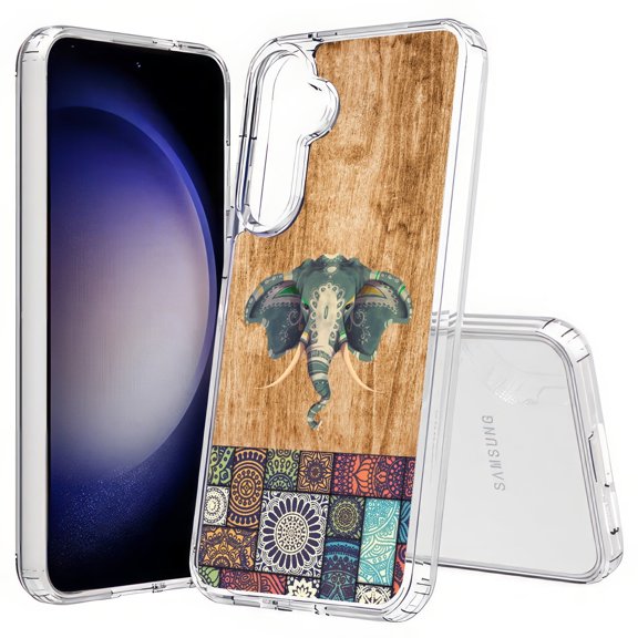 TalkingCase Slim Fit Phone Case Compatible for Samsung Galaxy S25+ Plus(Not S25/ S25 Ultra), Indian Elephant Print, Lightweight,Flexible, USA Print