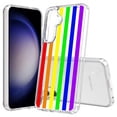 thumbnail image 1 of TalkingCase Slim Fit Phone Case Compatible for Samsung Galaxy S25+ Plus(Not S25/ S25 Ultra), Rainbow Lines Print, Lightweight,Flexible, USA Print, 1 of 6