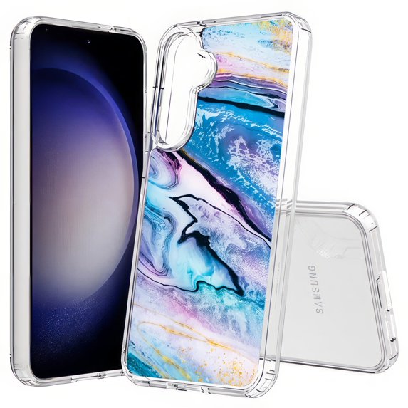 TalkingCase Slim Fit Phone Case Compatible for Samsung Galaxy S25+ Plus(Not S25/ S25 Ultra), Random Shapes 15 Print, Lightweight,Flexible, USA Print