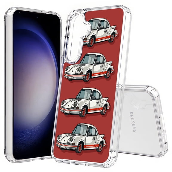 TalkingCase Slim Fit Phone Case Compatible for Samsung Galaxy S25+ Plus(Not S25/ S25 Ultra), Sport Race Car Print, Lightweight,Flexible, USA Print