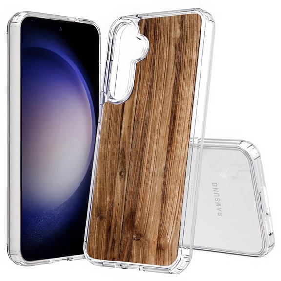 TalkingCase Slim Fit Phone Case Compatible for Samsung Galaxy S25+ Plus(Not S25/ S25 Ultra), Wood Grain 19 Print, Lightweight,Flexible, USA Print