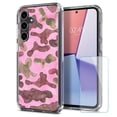 thumbnail image 1 of TalkingCase Slim Fit Phone Case Made for Samsung Galaxy S23 FE, Camouflage Pink Print, w/ Glass Screen Protector, Military Grade, Lightweight,Flexible, Print in USA, 1 of 7