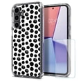 thumbnail image 1 of TalkingCase Slim Fit Phone Case Made for Samsung Galaxy S23 FE, Polka Dot 8 Print, w/ Glass Screen Protector, Military Grade, Lightweight,Flexible, Print in USA, 1 of 7