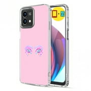 TalkingCase Slim Phone Case Compatible for Motorola Moto G Stylus 5G 2023 , Fancy Opal Eyes Print, w/ Glass Screen Protector, Light Weight, Flexible, Soft, USA