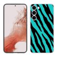 thumbnail image 1 of TalkingCase Slim Phone Case Compatible for Samsung Galaxy S23 2023, Bule Zebra Skin Print, w/ Tempered Glass Screen Protector, Lightweight, Flexible, Print in USA, 1 of 7