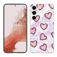 thumbnail image 1 of TalkingCase Slim Phone Case Compatible for Samsung Galaxy S23 2023, Girly Hearts Print, w/ Tempered Glass Screen Protector, Lightweight, Flexible, Print in USA, 1 of 7