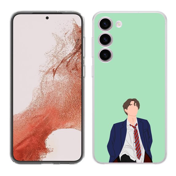 TalkingCase Slim Phone Case Compatible for Samsung Galaxy S23 2023, KPOP Bulletproof 3 Print, w/ Tempered Glass Screen Protector, Lightweight, Flexible, Print in USA