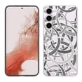 thumbnail image 1 of TalkingCase Slim Phone Case Compatible for Samsung Galaxy S23 2023, Overlapping Rings Print, w/ Tempered Glass Screen Protector, Lightweight, Flexible, Print in USA, 1 of 7
