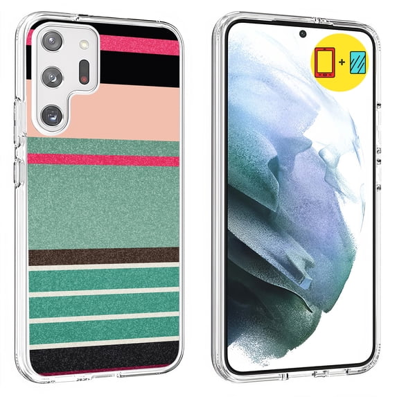 TalkingCase Slim Phone Case Compatible for Samsung Galaxy S23 Ultra 2023, Cartoon Color 20 Print, w/ Tempered Glass Screen Protector, Lightweight, Flexible, USA